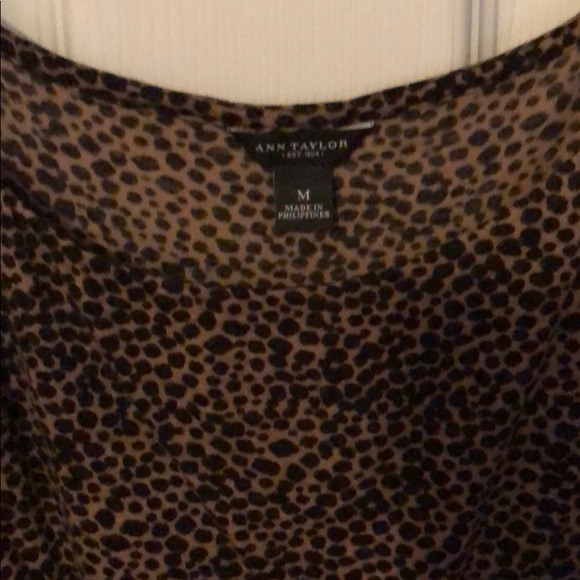 Ann Taylor leopard Sleeveless top - Picture 2 of 3